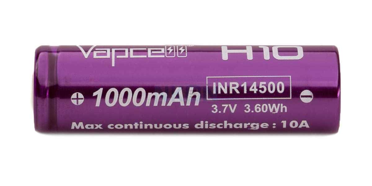 Unveiling the Power of Vapcell H10 14500 Purple/White 10A Flat Top 1000mAh Battery